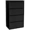Officesource Lateral File Collection 4 Drawer Lateral File OS8364BK - alternate 2